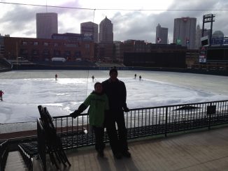 James and I with the Columbus, Ohio skyline in the background